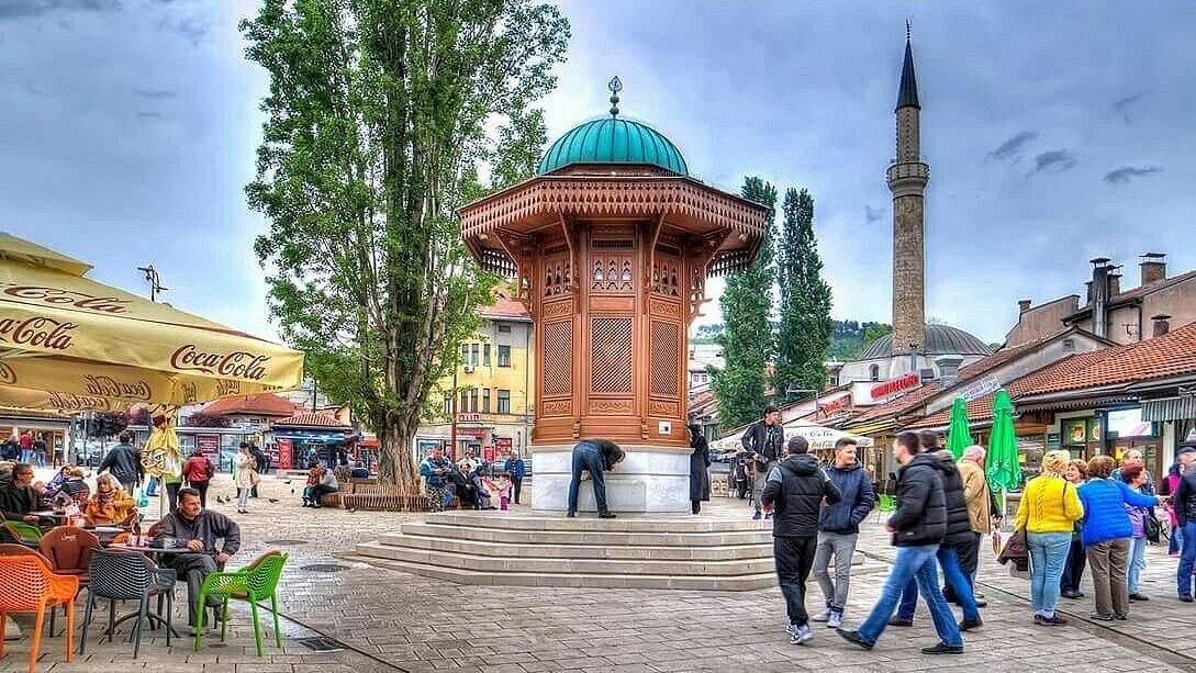 Baščaršija market in Sarajevo