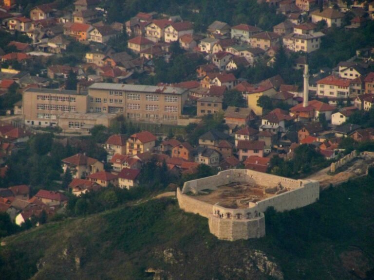 White Fortress seen from Trebević Mountain