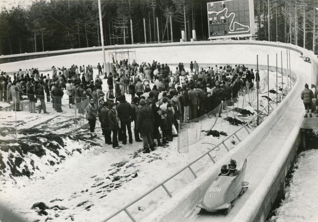 Bobsleigh track in 1984