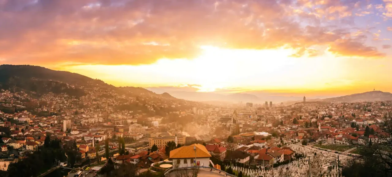 Sunset view from Yellow Fortress