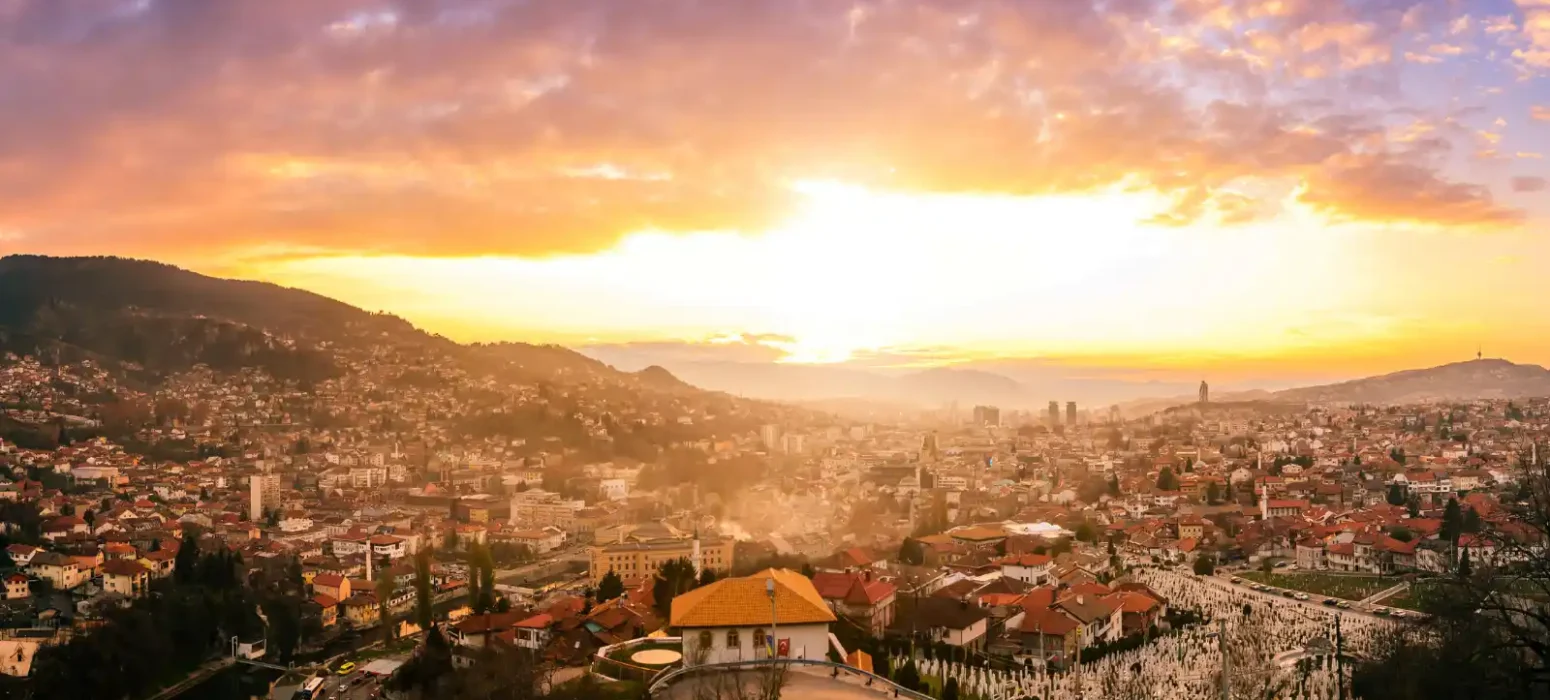 Sunset view from Yellow Fortress