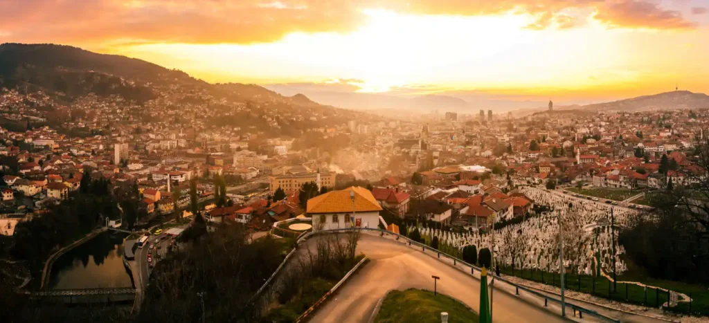 Sunset view from Yellow Fortress