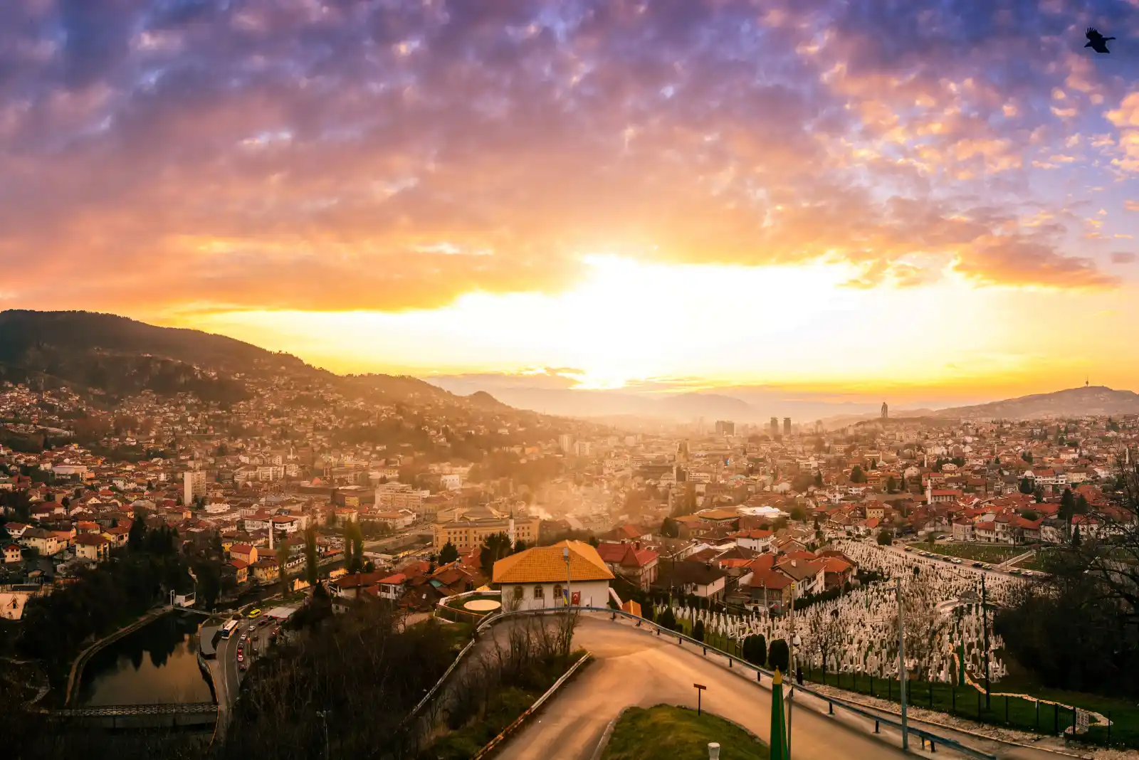 Sunset view from Yellow Fortress